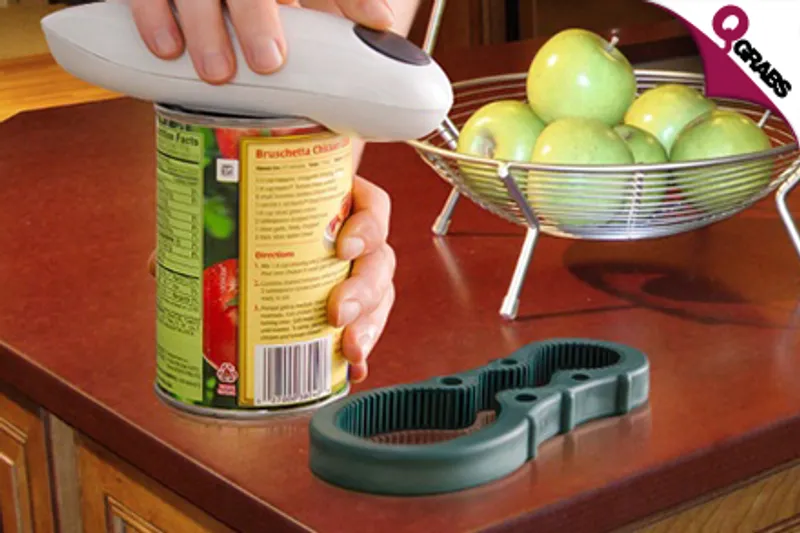 From QR49 Get to the Food Faster with a One-Touch Can Opener - Includes a FREE Rubber Grip Jar Opener! (Up to QR198 Value)